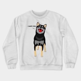 Black Shiba Inu Crewneck Sweatshirt